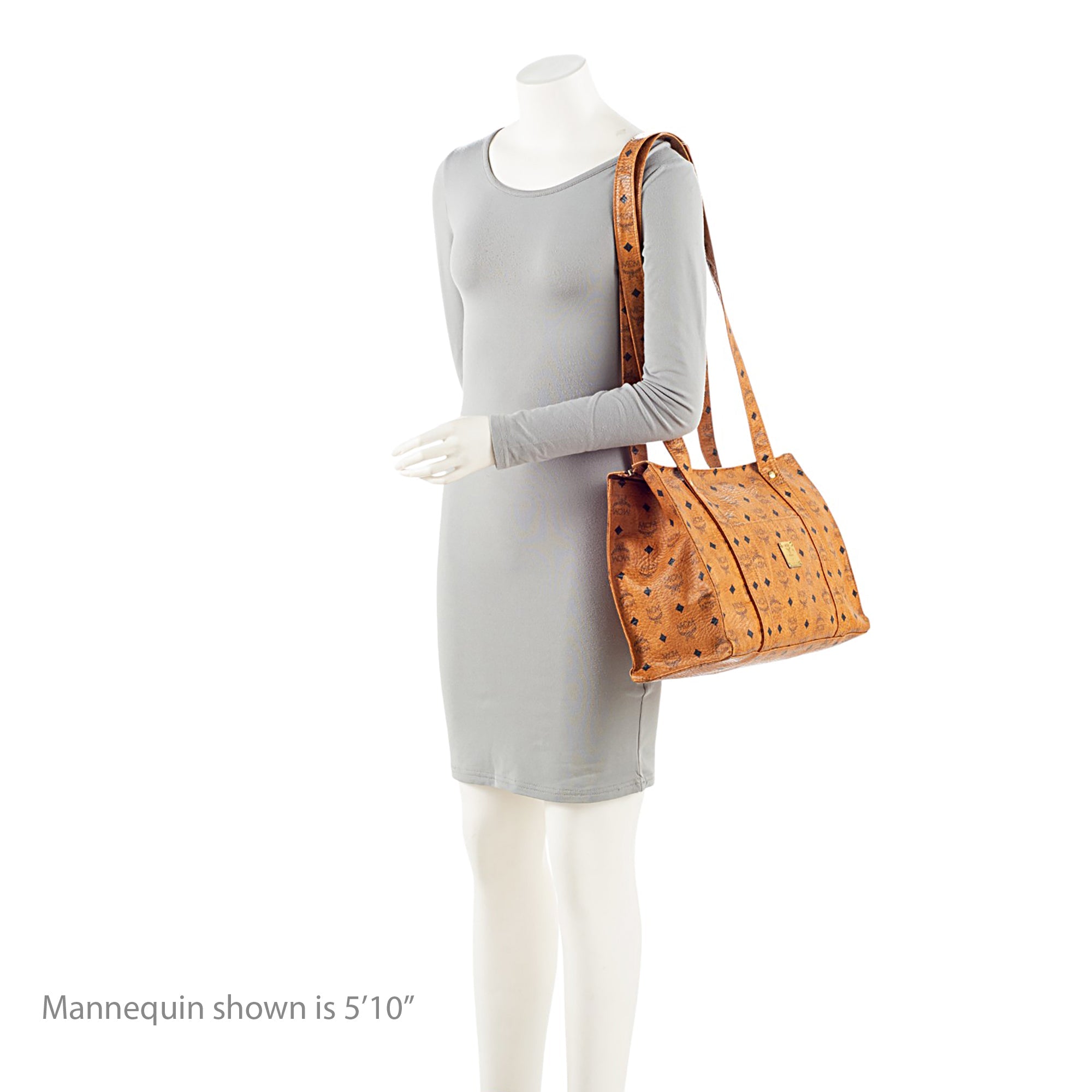 MCM Vintage Visetos Heritage Medium Shopper Tote