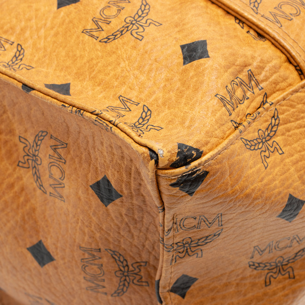 MCM Vintage Visetos Heritage Medium Shopper Tote