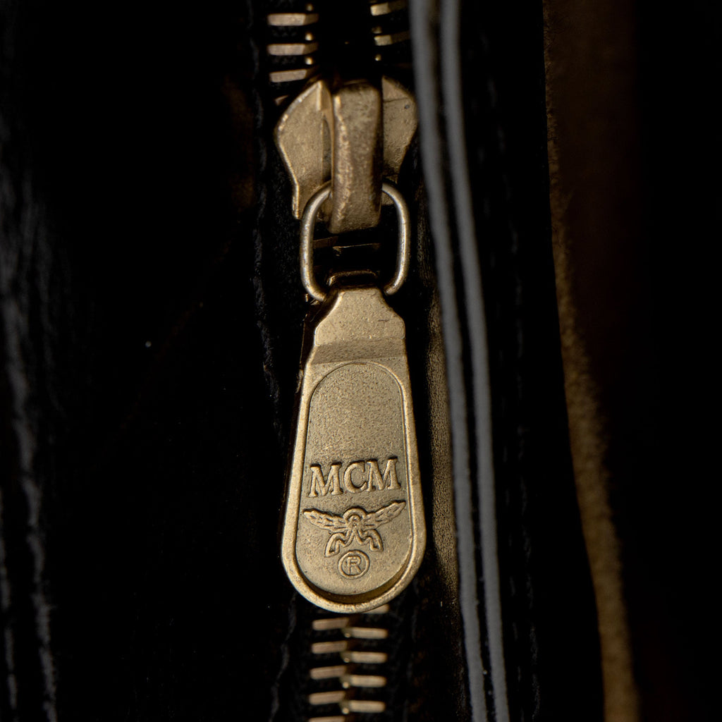 MCM Vintage Visetos Nylon Chain Tote