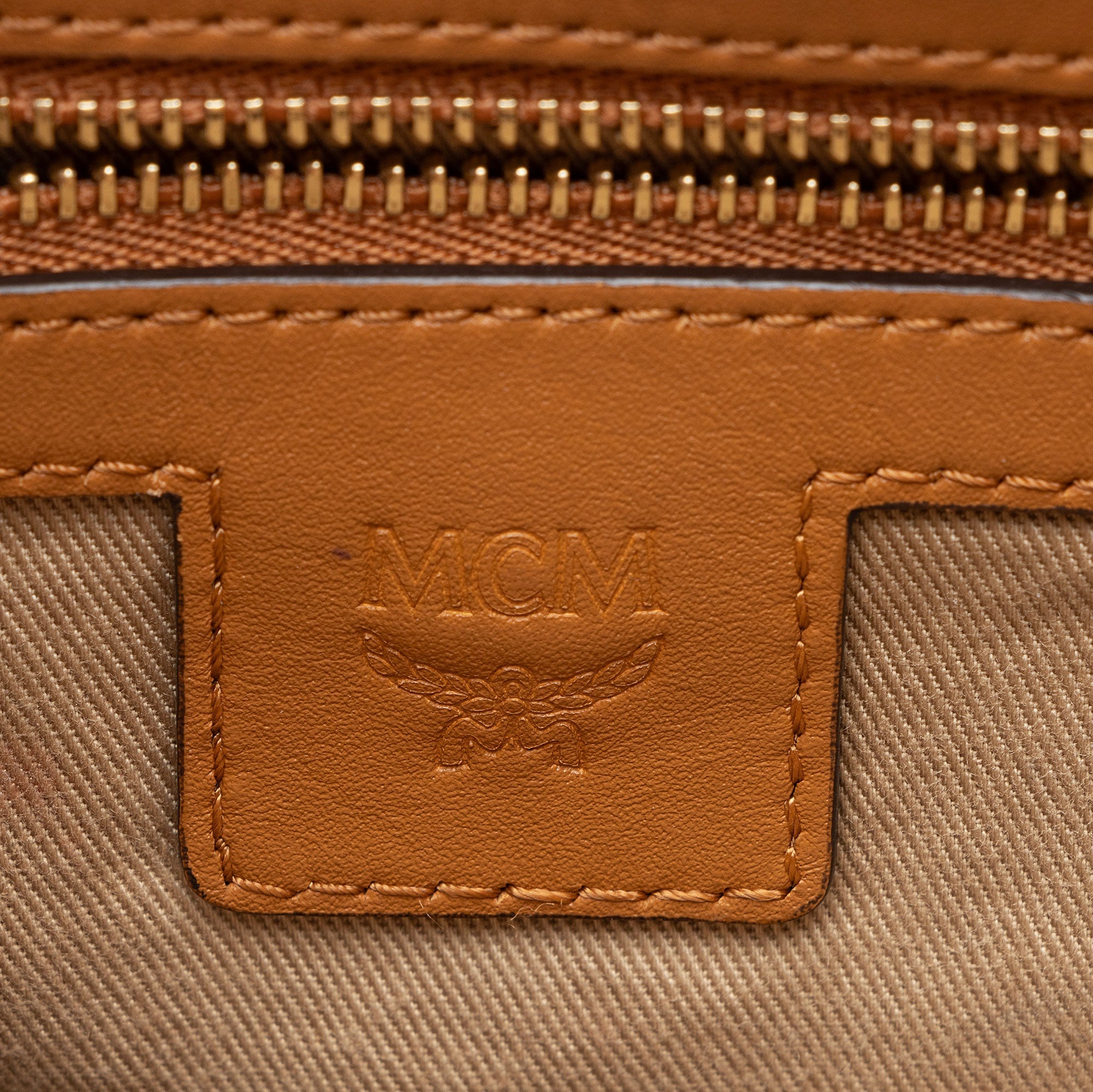 MCM Visetos Essential Drawstring Small Backpack