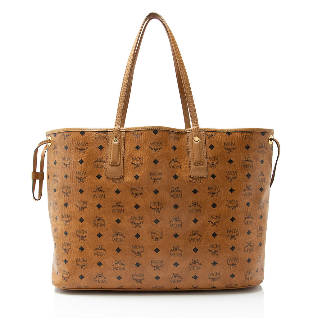 MCM Visetos Liz Reversible Large Shopper Tote