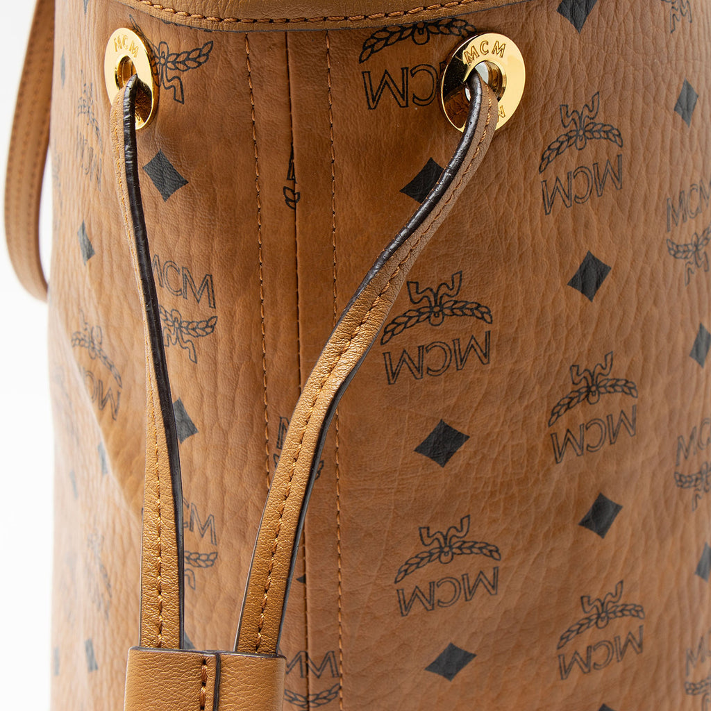 MCM Visetos Liz Reversible Large Shopper Tote