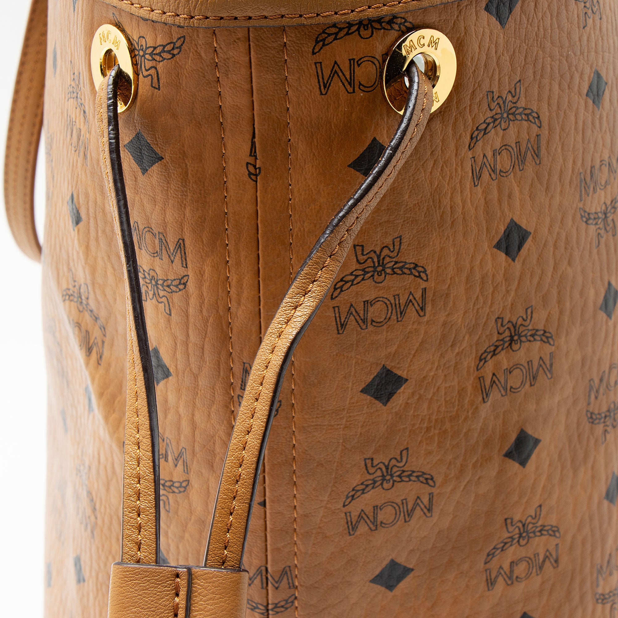 MCM Visetos Liz Reversible Large Shopper Tote