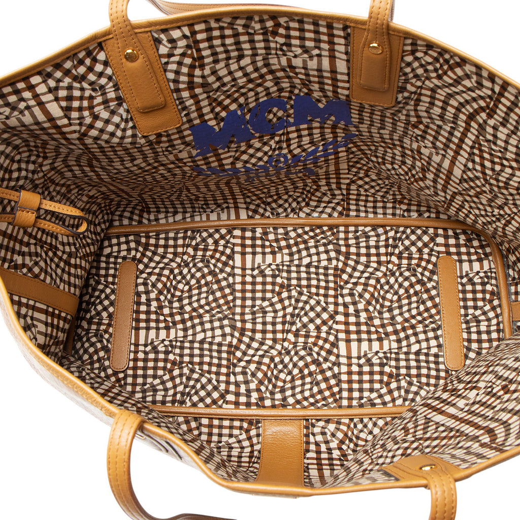 MCM Visetos Liz Reversible Large Shopper Tote