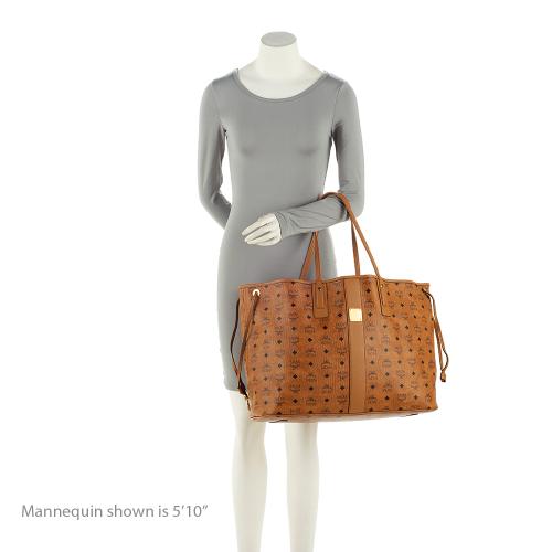 MCM Visetos Liz Reversible Large Shopper Tote