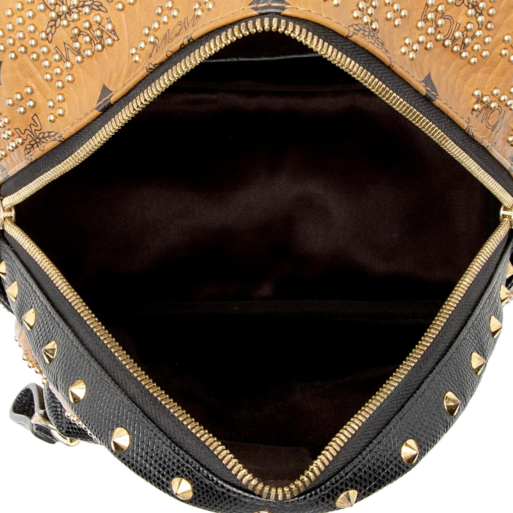 MCM Visetos Mini Studded Backpack