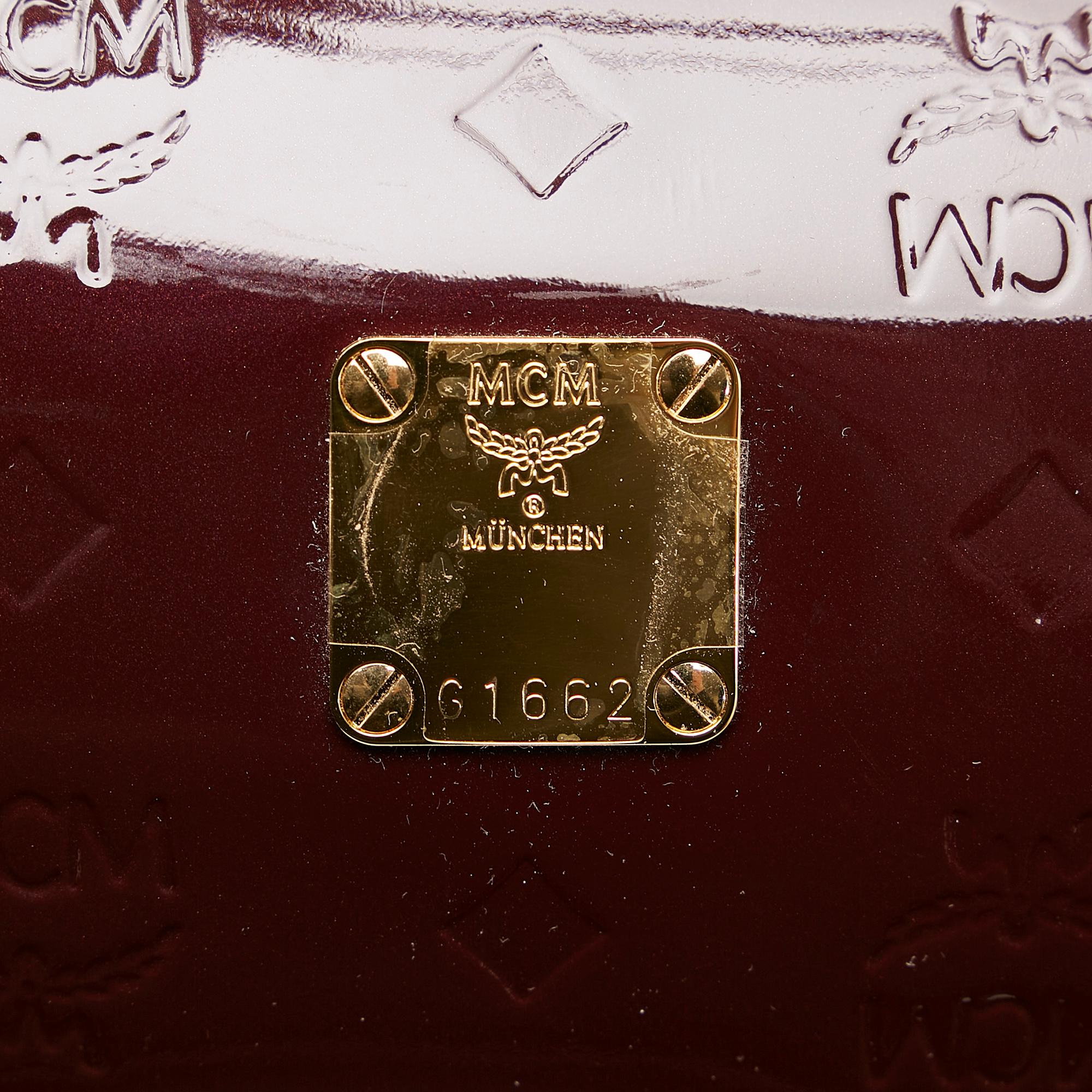 MCM Visetos Patent Leather Handbag (SHG-28039)