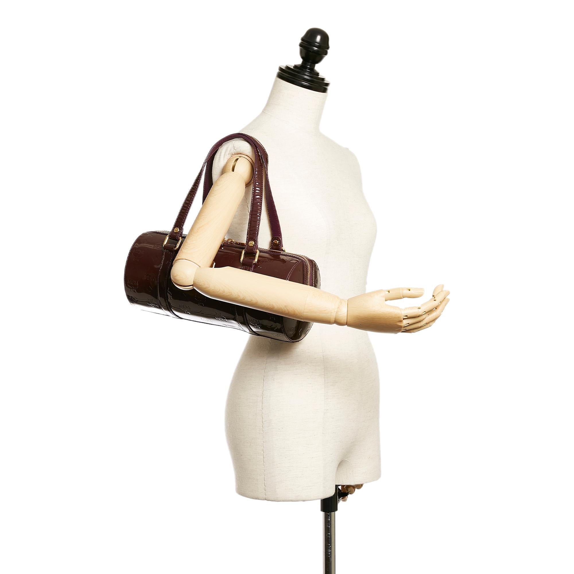 MCM Visetos Patent Leather Handbag (SHG-28039)