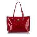 MCM Visetos Patent Leather Tote Bag (SHG-32332)