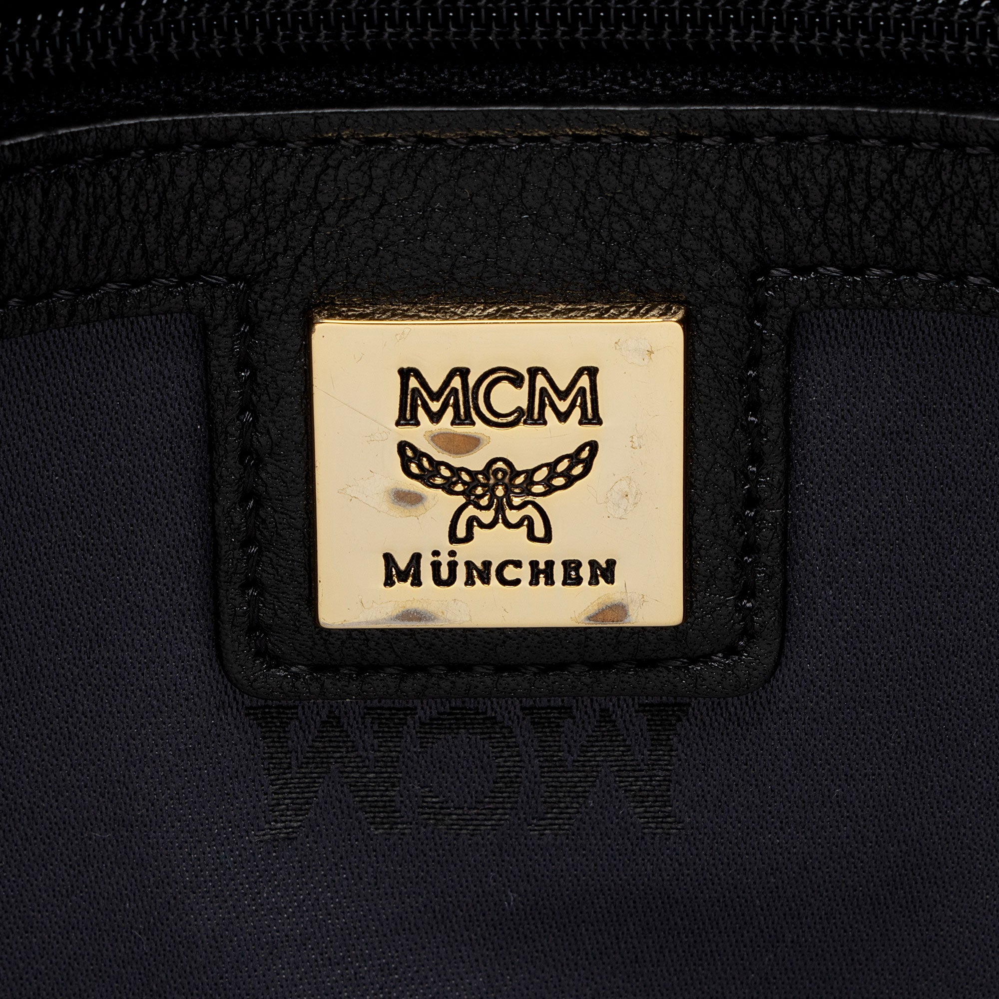 MCM Visetos Studded Stark Medium Backpack
