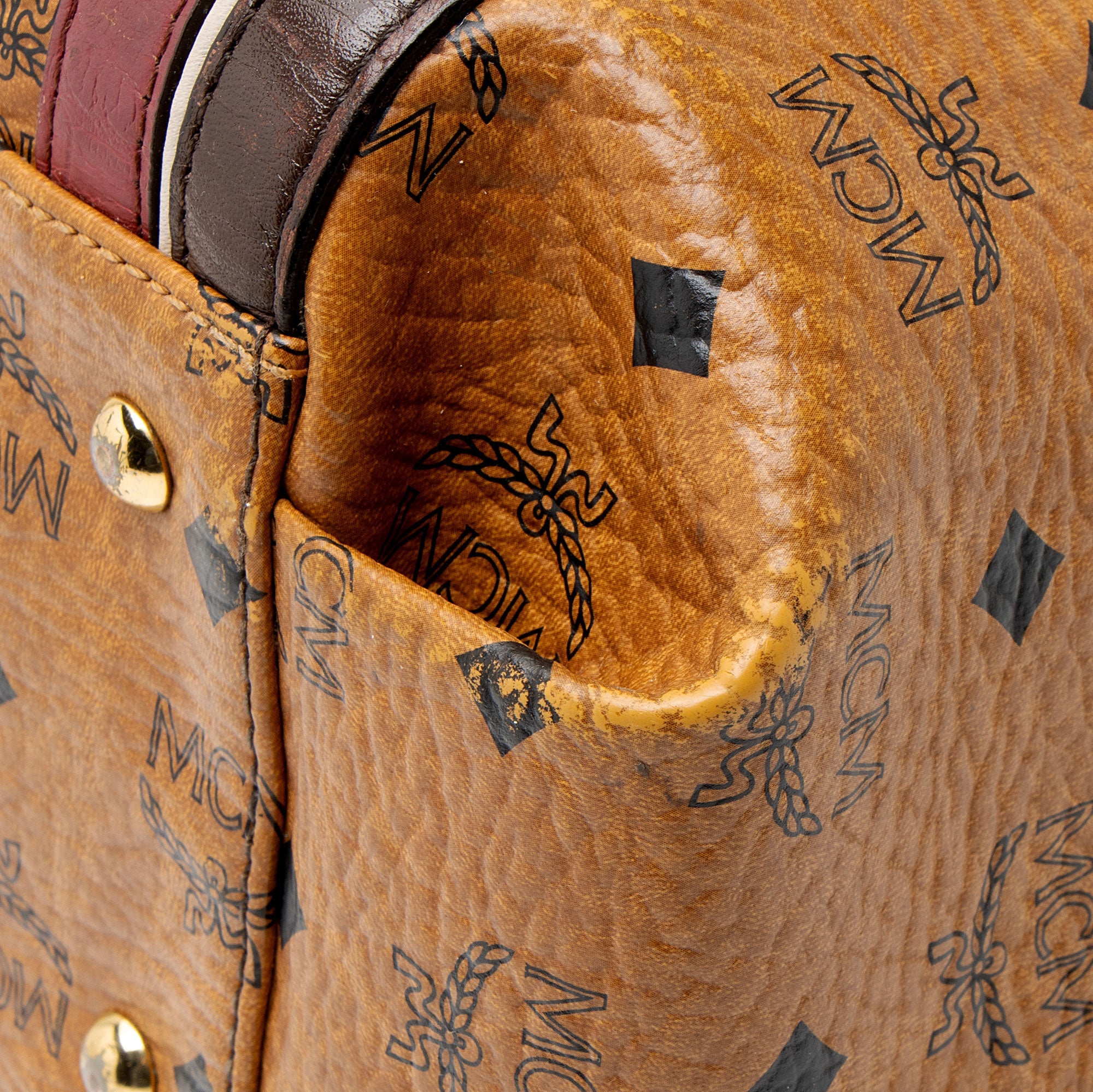 MCM Visetos Zip Tote