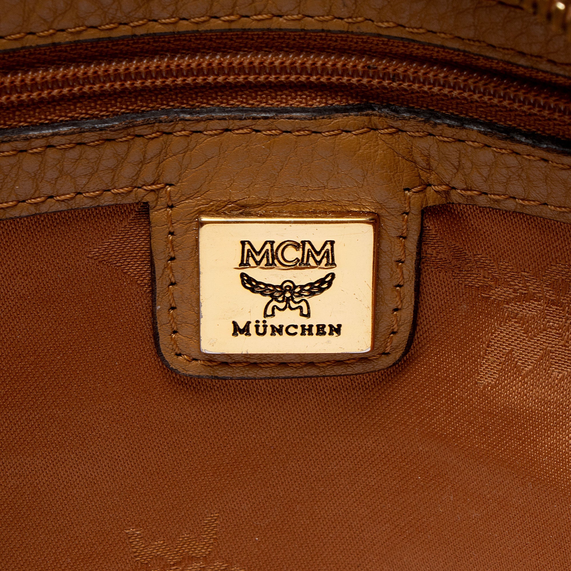 MCM Visetos Zip Tote