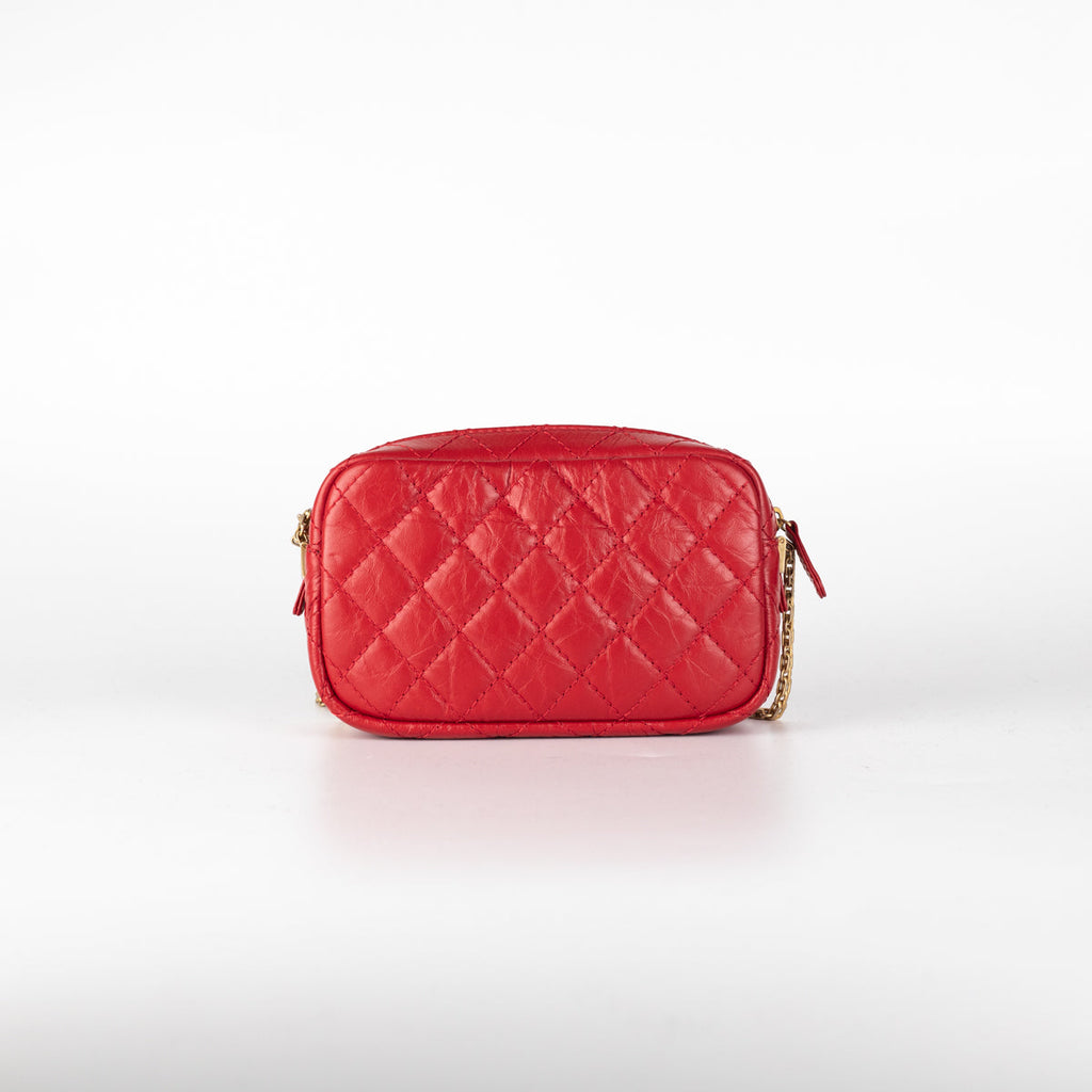 Chanel Quilted Calfskin 2.55 Reissue Mini Camera Bag Red