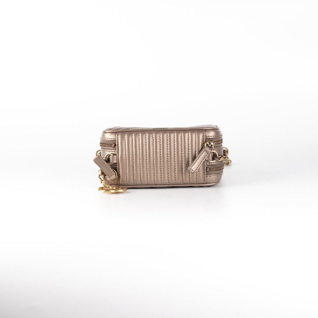 Chanel Calfskin Crossbody Bag Nude