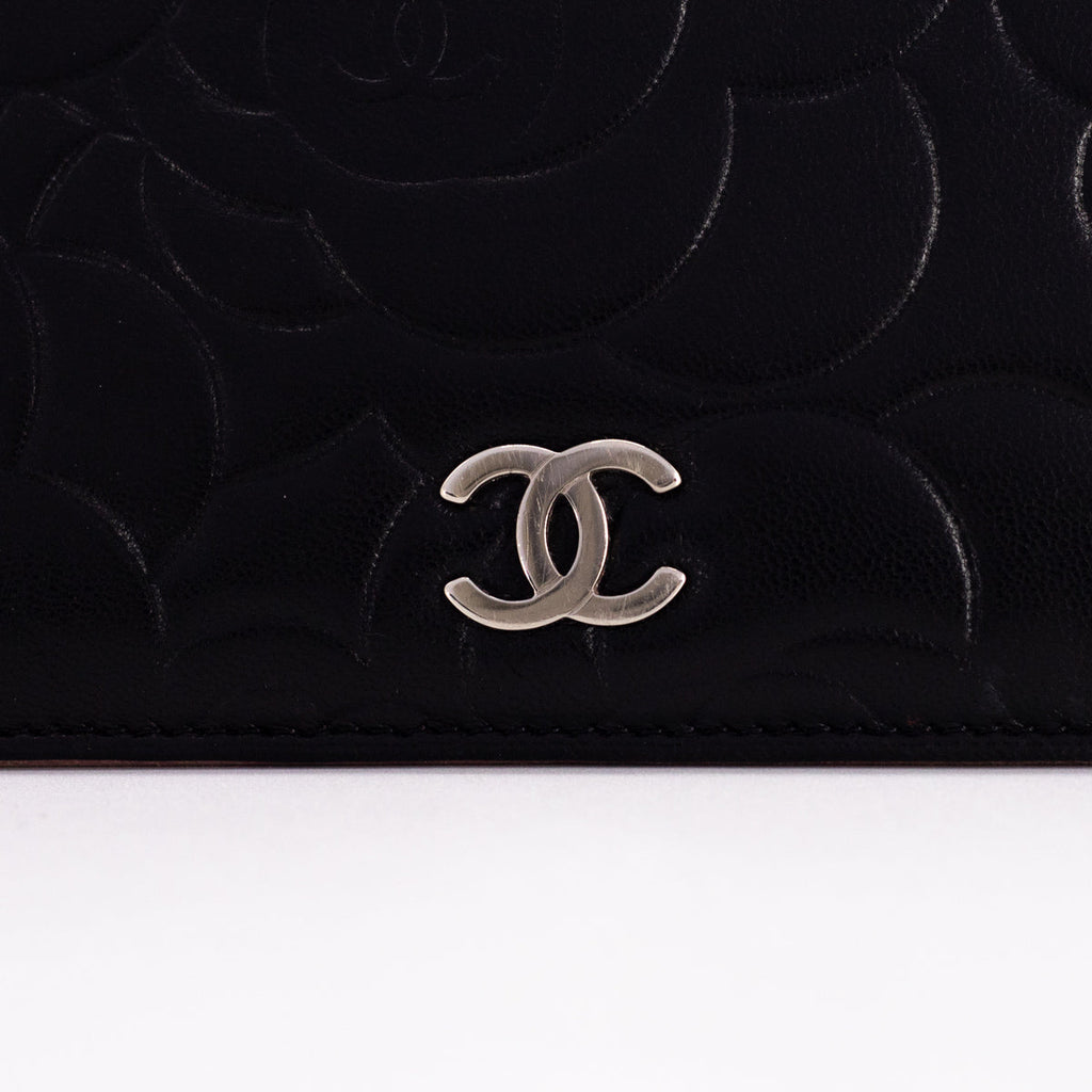 Chanel Camelia Wallet Black
