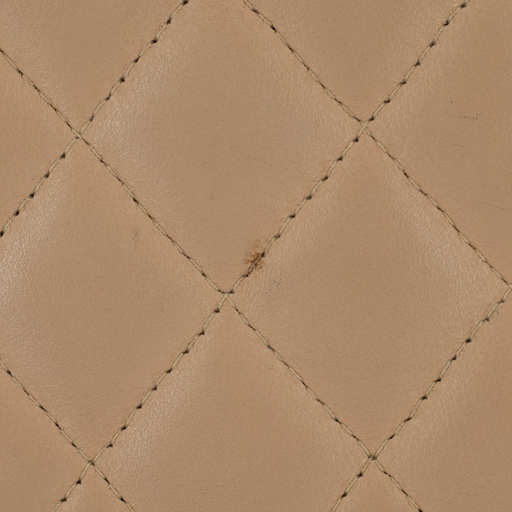 Chanel Quilted Calfskin Top handle Bag Beige