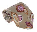 Missoni U1452 Khaki/Purple Chinoiserie 100% Silk Tie