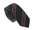 Missoni U5144 Gray/Fuschia Awning 100% Silk Tie