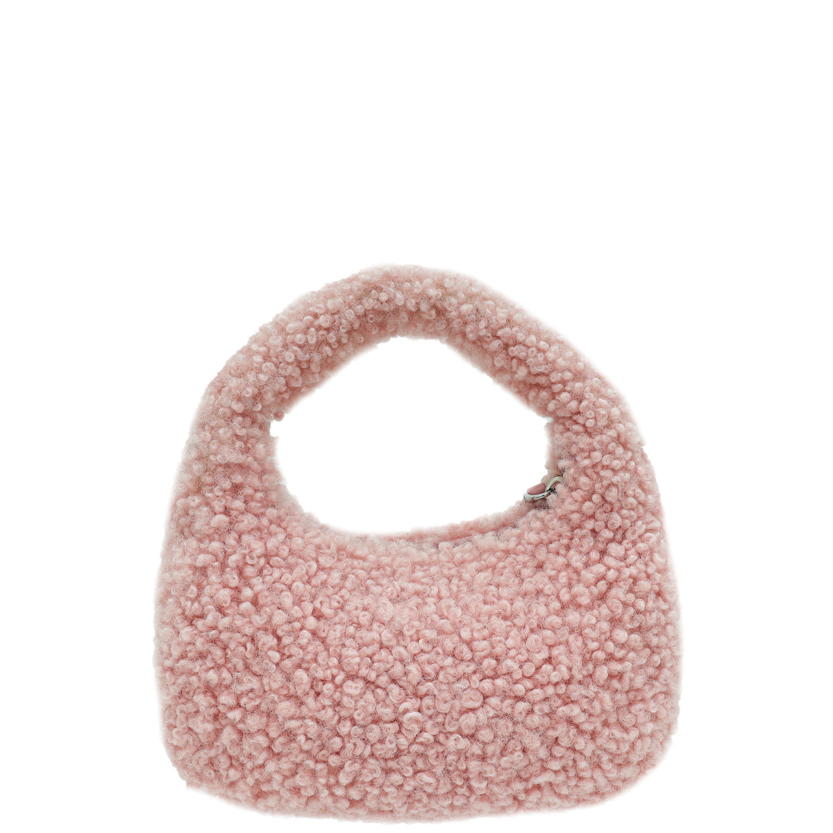 Miu Miu Rosa Shearling Mini Wander Handle Bag
