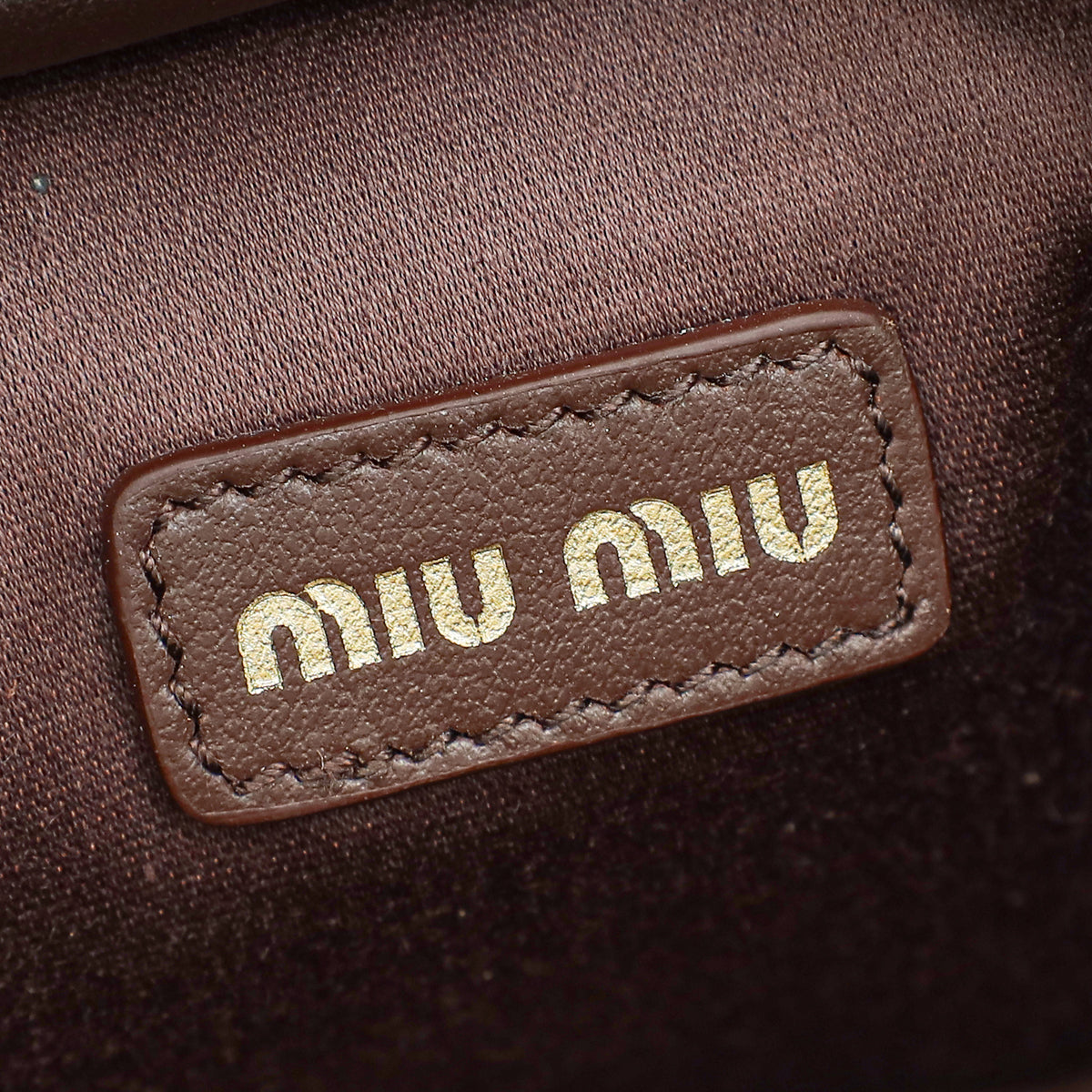 Miu Miu Chocolate Brown Beau Micro Bag Charm
