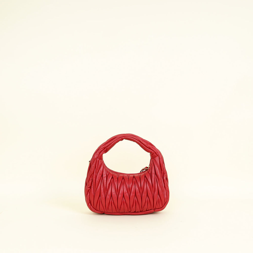 Miu Miu Red Wander Small Hobo Bag