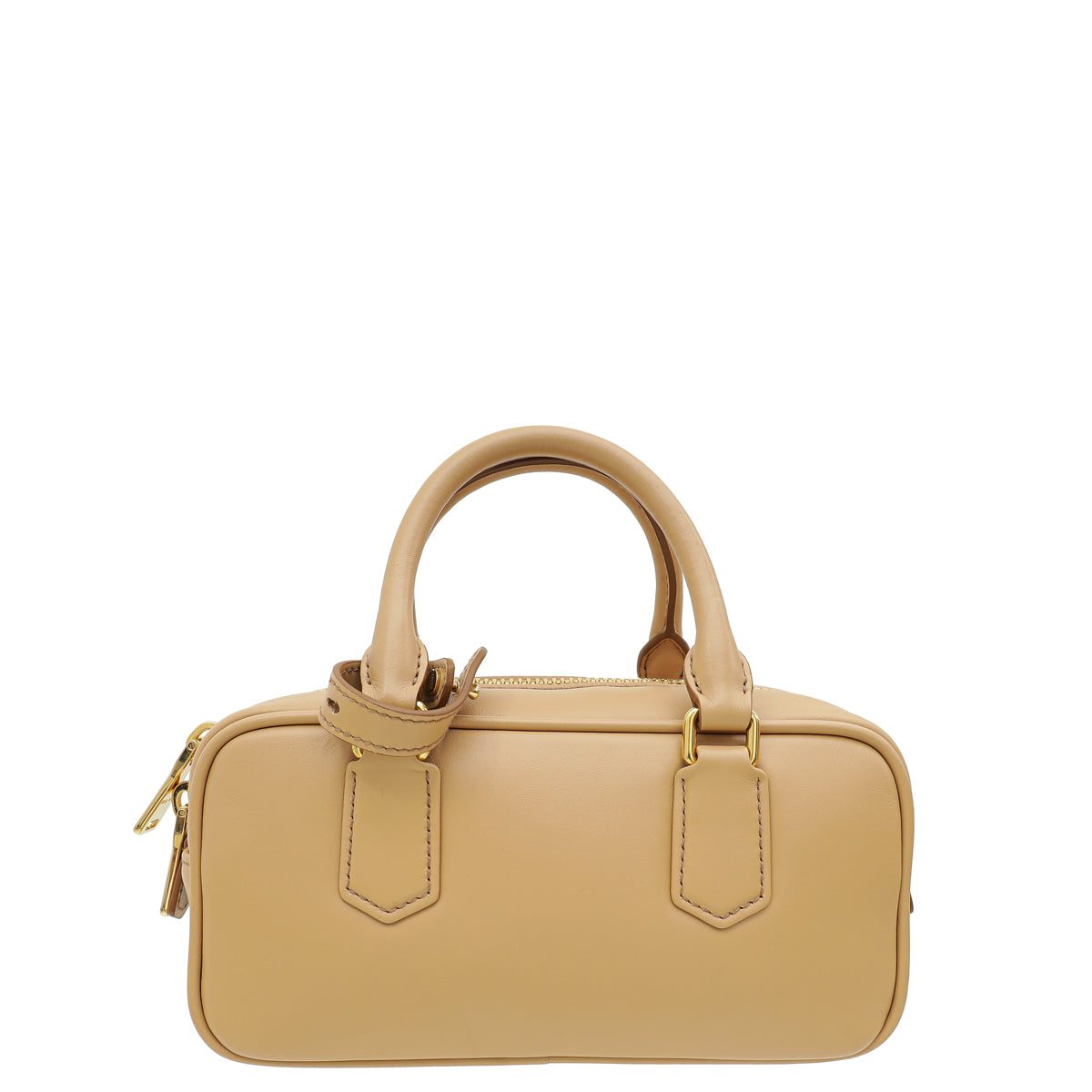 MIU MIU Noisette Beige Arcadie Soft Padded Bag