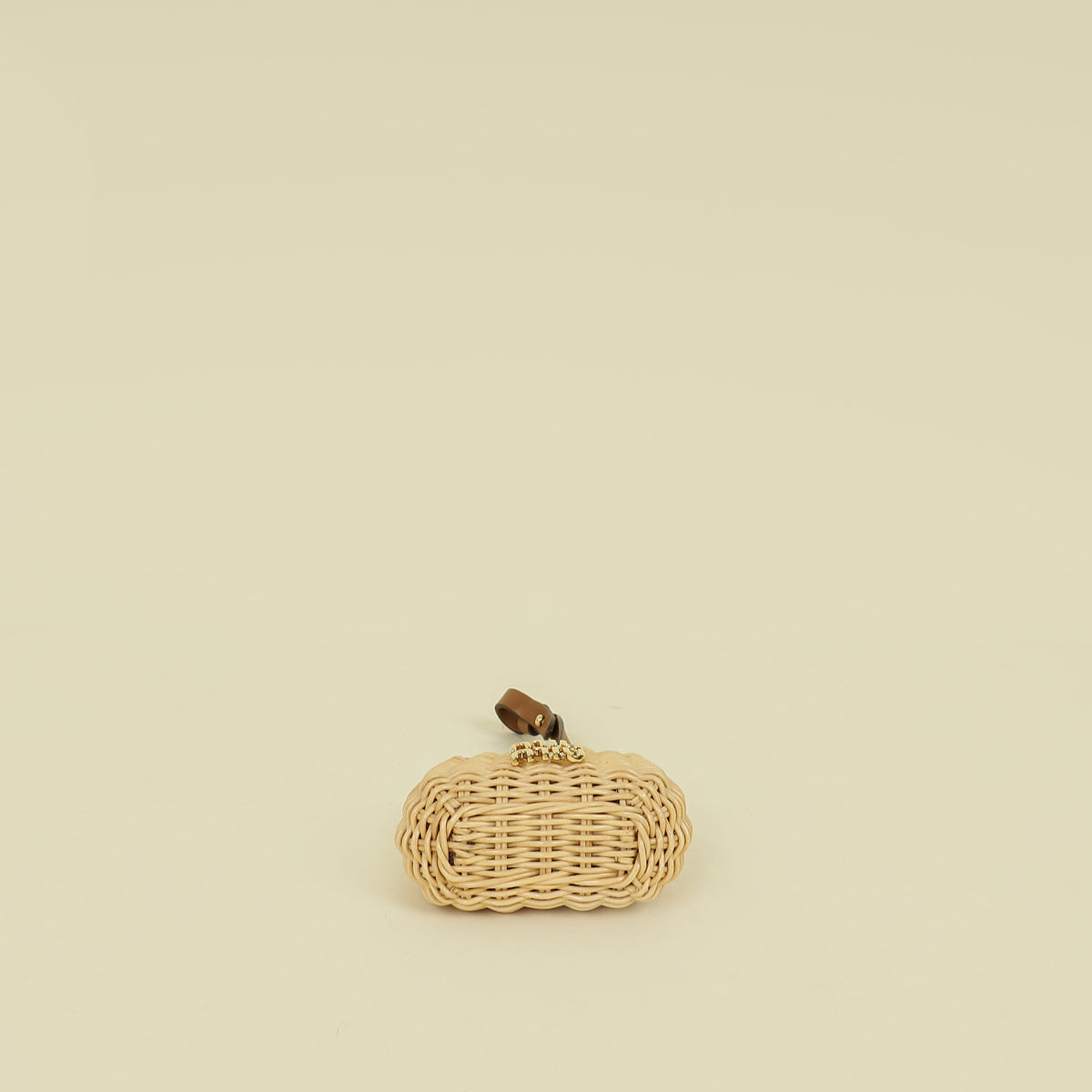 Miu Miu Bicolor Wander Wicker Bag Charm