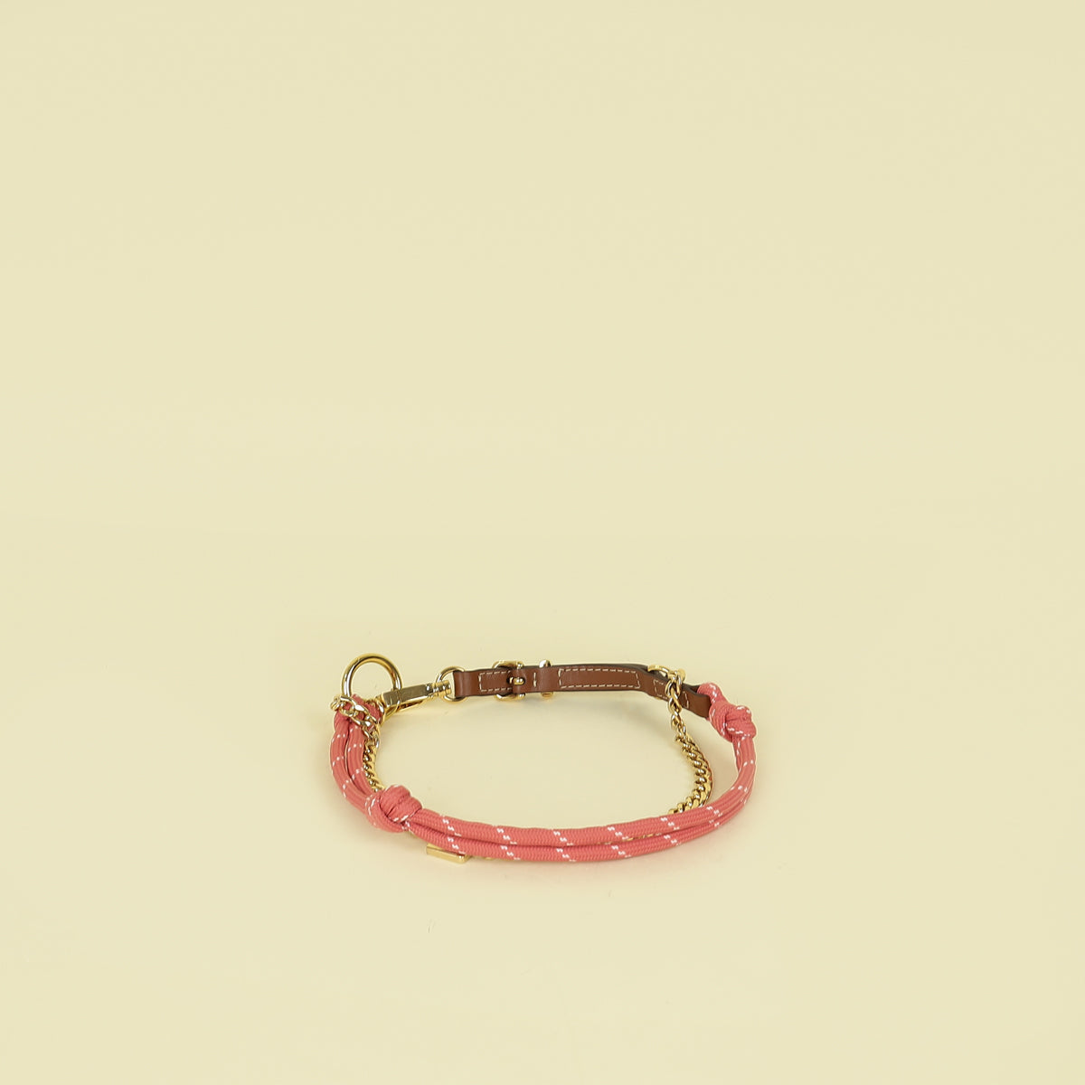 Miu Miu Bicolor, Cord and Metal Trick Keyring