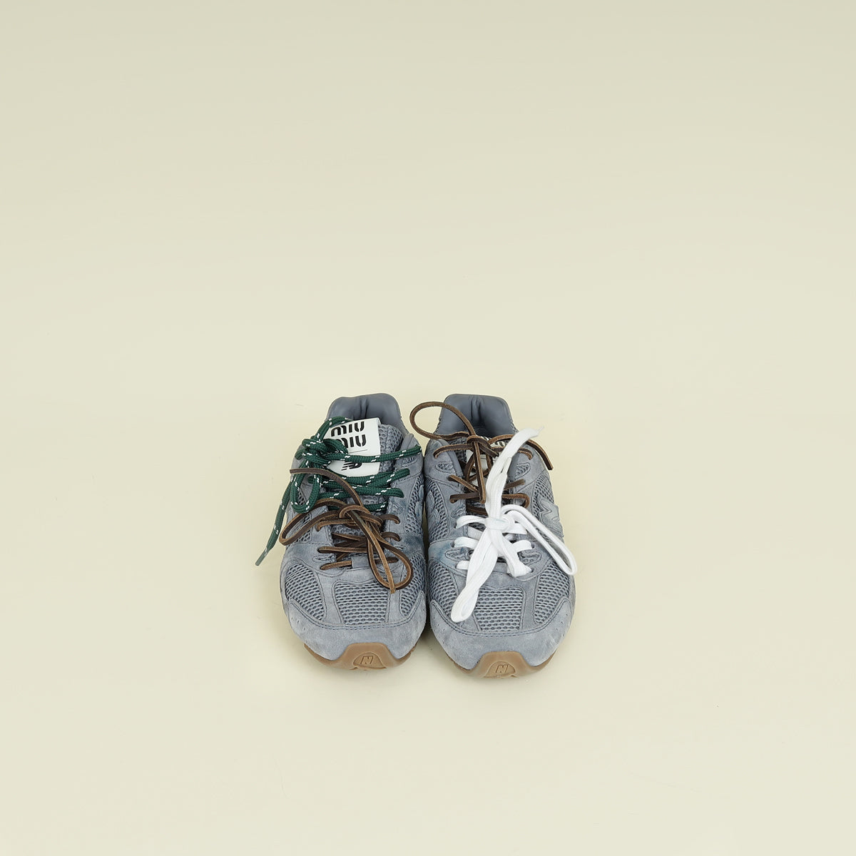 Miu Miu Periwinkle Blue x New Balance 530 SL Suede Sneakers 37