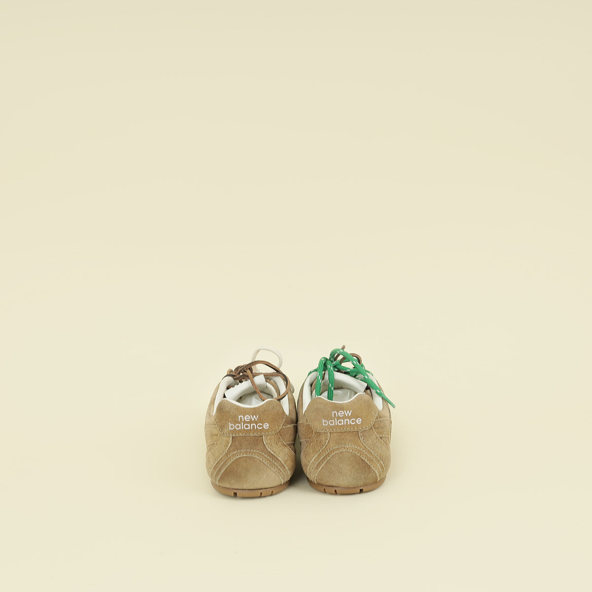 Miu Miu Ecru X New Balance 530 SL Suede Sneakers 39