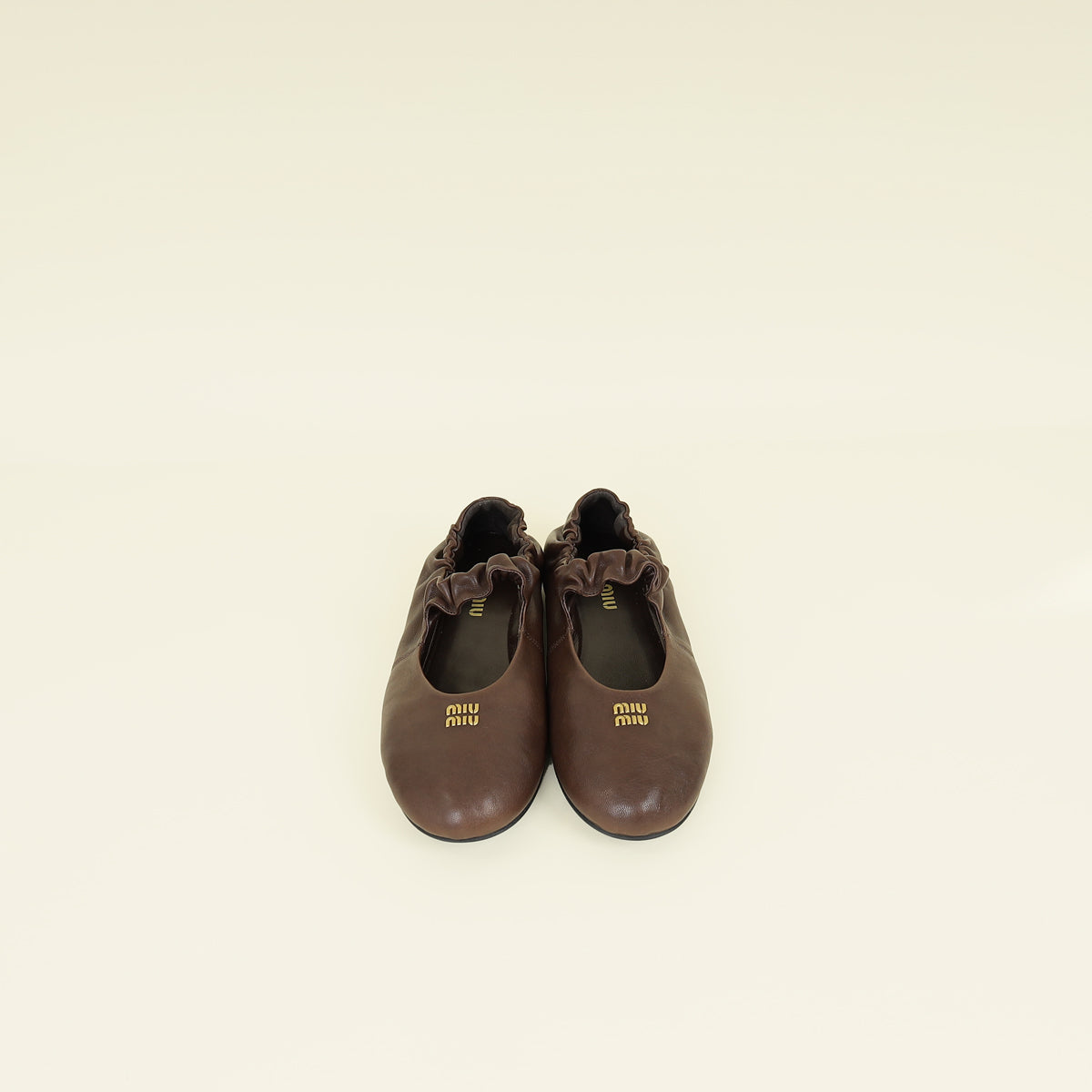Miu Miu Briarwood Ruches Nappa Ballerinas 40