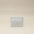 Miu Miu Metallic Silver Matelassé Nappa Card Holder