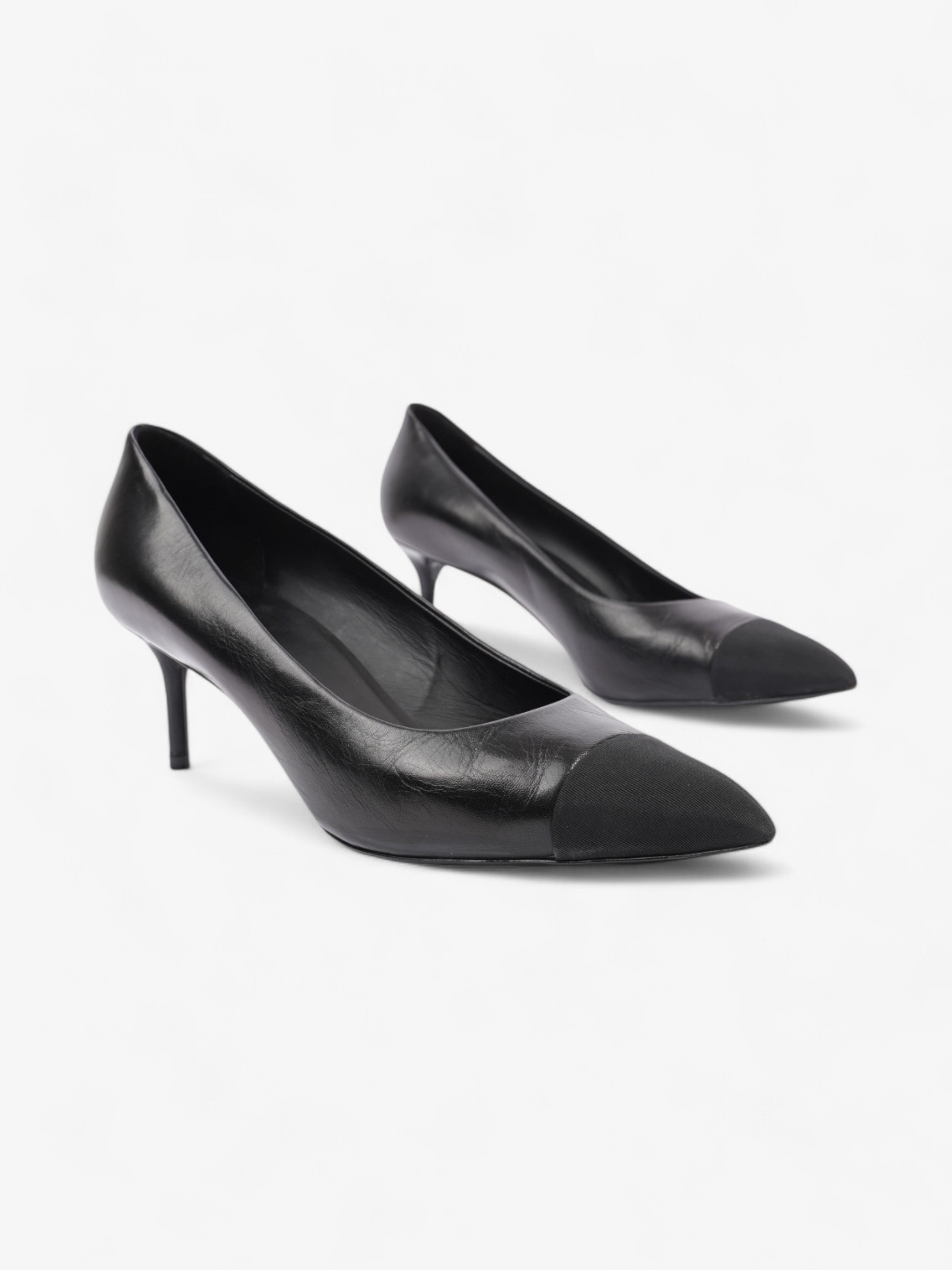 Chanel Pointed Heel 65mm Black Leather EU 41 UK 8