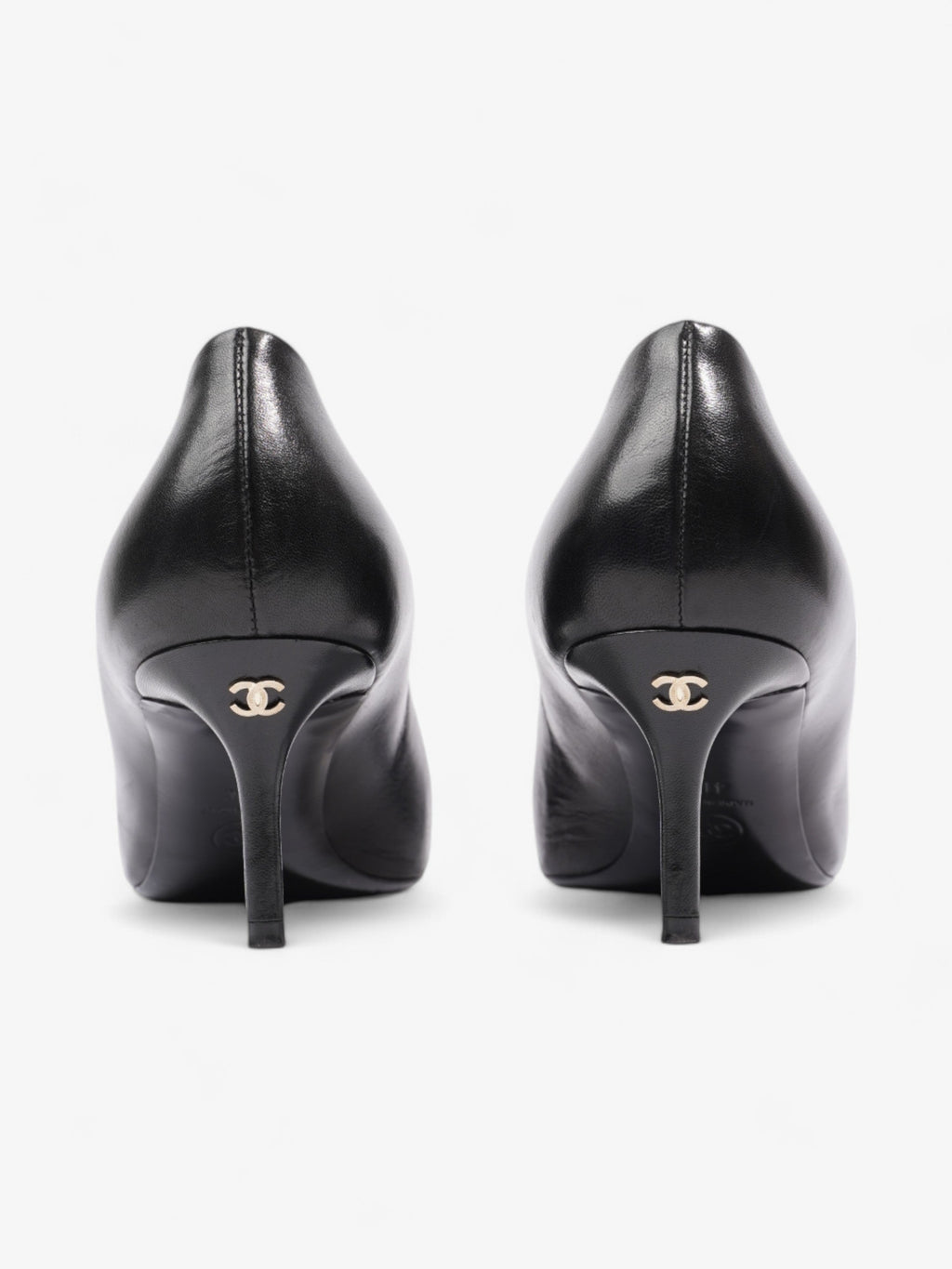 Chanel Pointed Heel 65mm Black Leather EU 41 UK 8