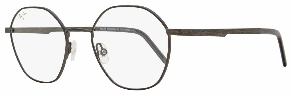 Maui Jim Hexagonal Eyeglasses MJO2128 81M Matte Gunmetal 50mm Matte Gunmetal