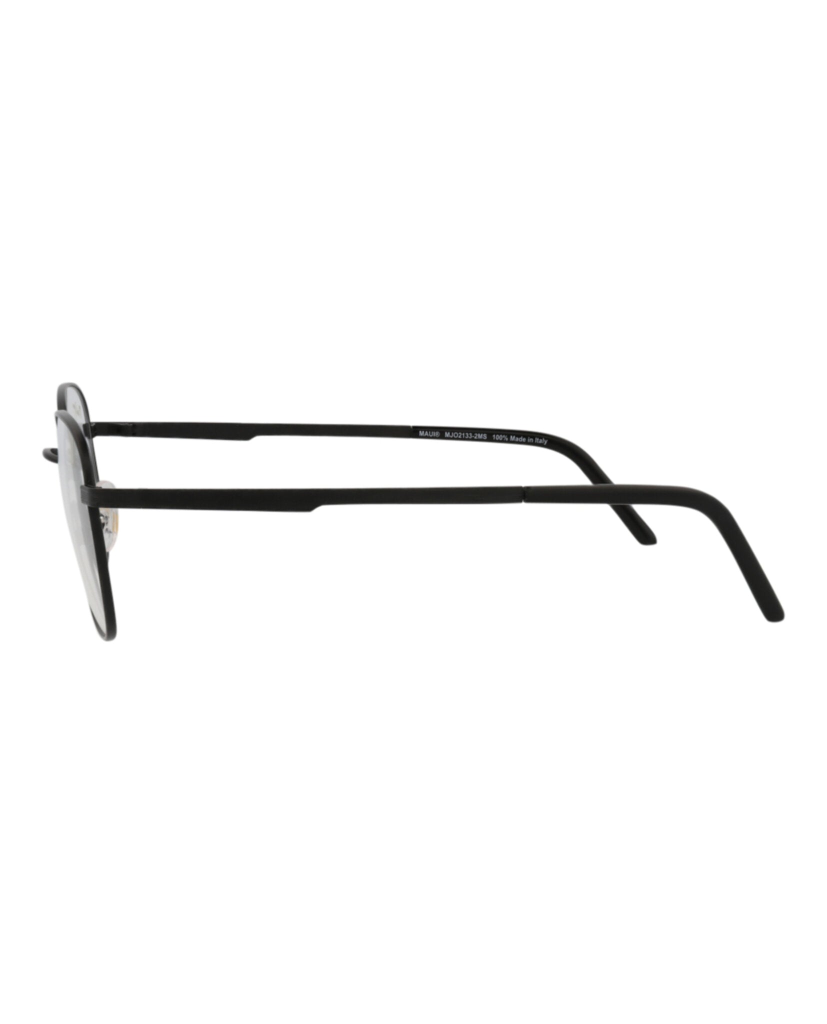 Maui Jim Mens Round/Oval Black Black Transparent Fashion Designer Eyewear