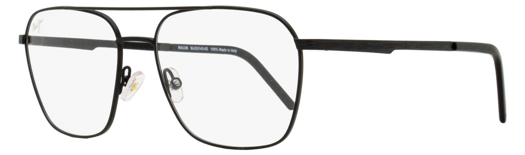 Maui Jim Pilot Eyeglasses MJO2143 02 Black 55mm Black