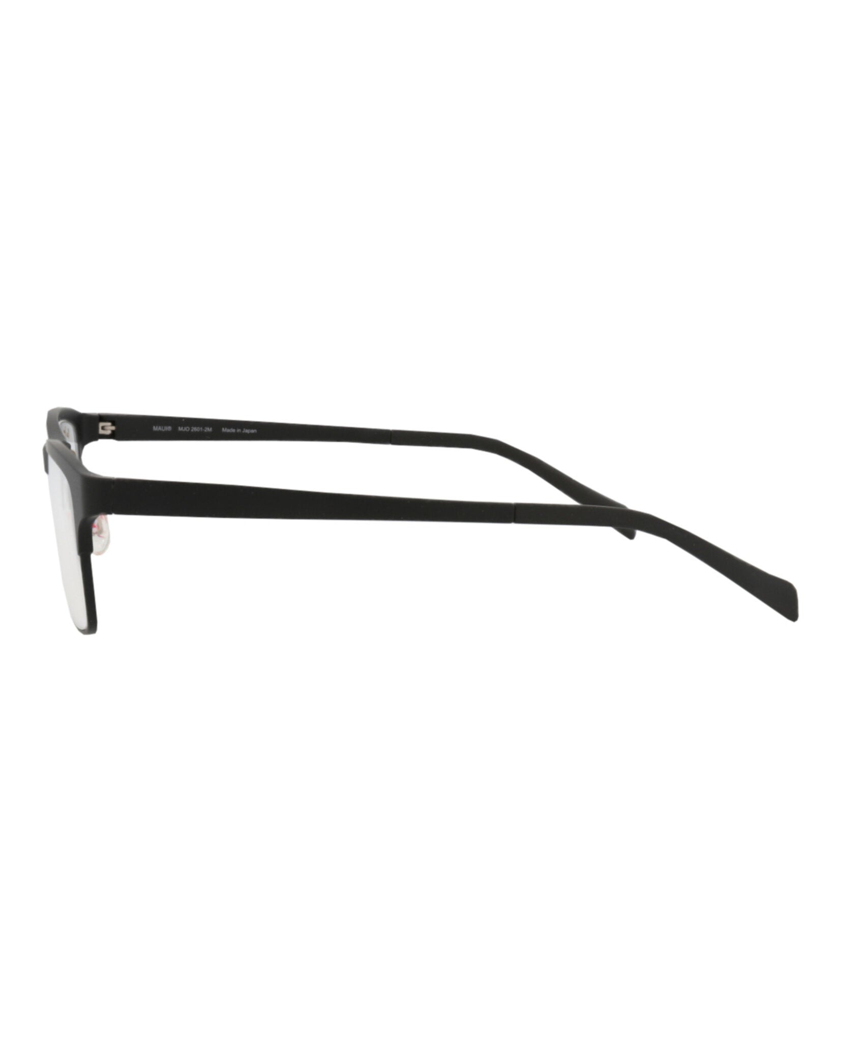 Maui Jim Mens Square/Rectangle Black Black Transparent Fashion Designer Eyewear