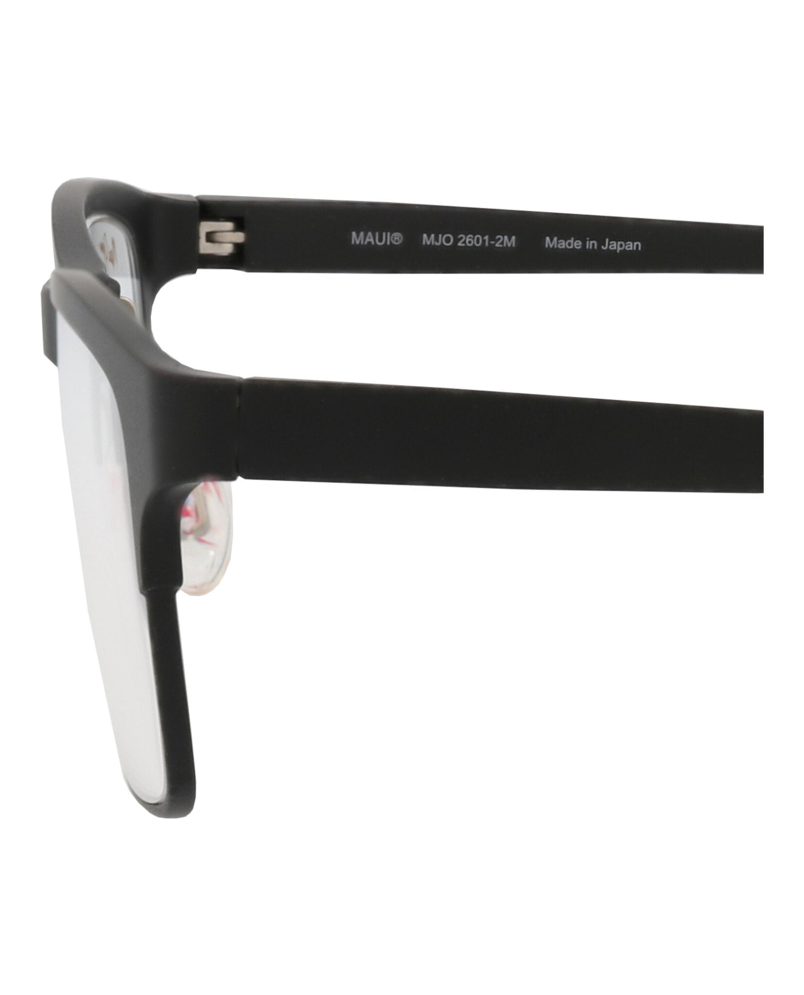 Maui Jim Mens Square/Rectangle Black Black Transparent Fashion Designer Eyewear