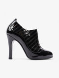 Chanel Patent Leather Ankle Boots 100 Black Patent Leather EU 38 UK 5