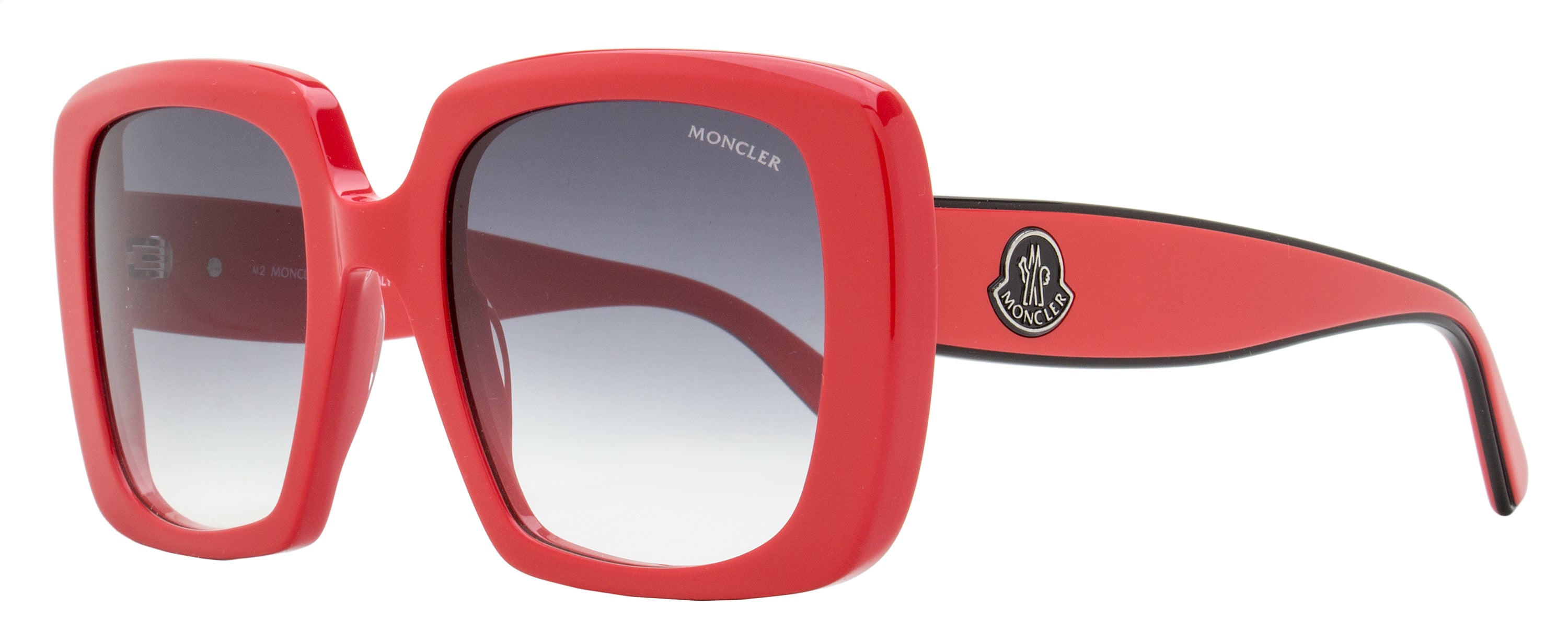 Moncler Blanche Sunglasses ML0259 66B Red 53mm Red