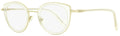 Moncler Oval Eyeglasses ML5025 024 Light Gold/Frosted 46mm 5025 Light Gold Frosted