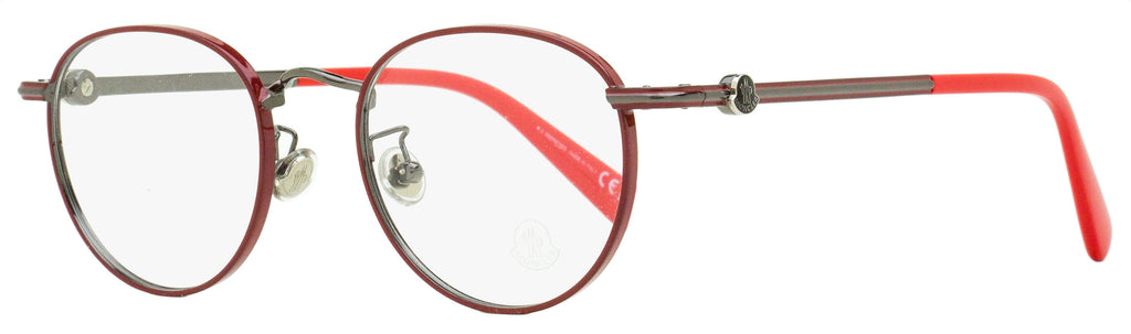 Moncler Oval Eyeglasses ML5204H 066 Shiny Red 48mm Shiny Red