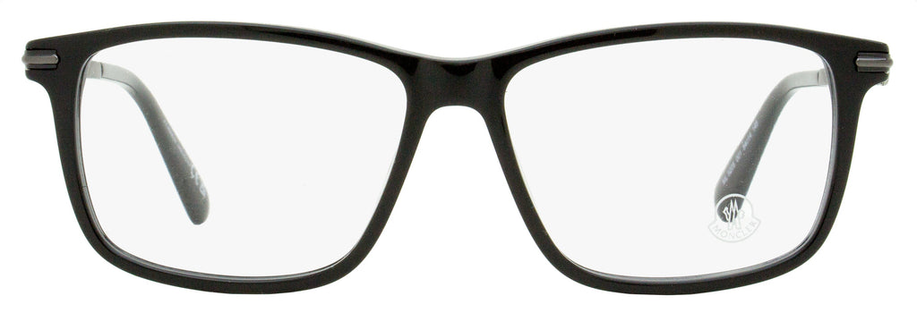 Moncler Rectangular Eyeglasses ML5205 001 Black/Gunmetal 54mm