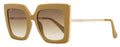 Max Mara Design4 Sunglasses MM0051 73F Matte Tan/Gold 52mm Matte Tan Gold