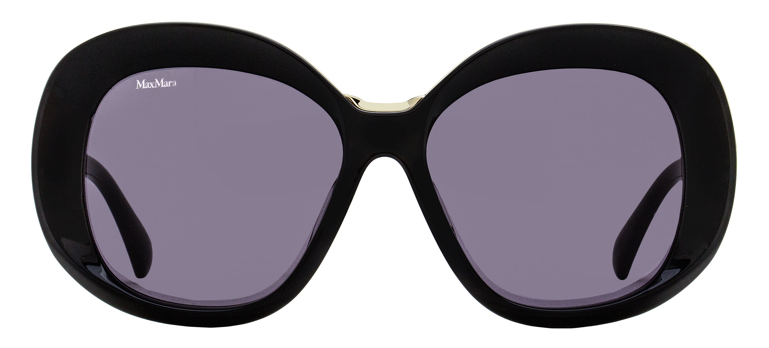 Max Mara Edna Alt Fit Sunglasses MM0087-F 01A Black 55mm