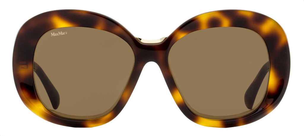 Max Mara Edna Alt Fit Sunglasses MM0087-F 52E Dark Havana 55mm