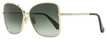 Max Mara Menton1 Sunglasses MM0097 32P Gold/Green 59mm Gold Green
