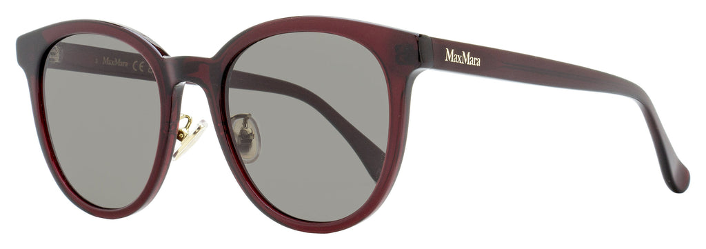 Max Mara Pantos Alt Fit Sunglasses MM0106-K 69A Maroon 54mm Maroon