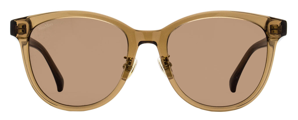Max Mara Pantos Alt Fit Sunglasses MM0107-K 45E Transparent Brown 55mm